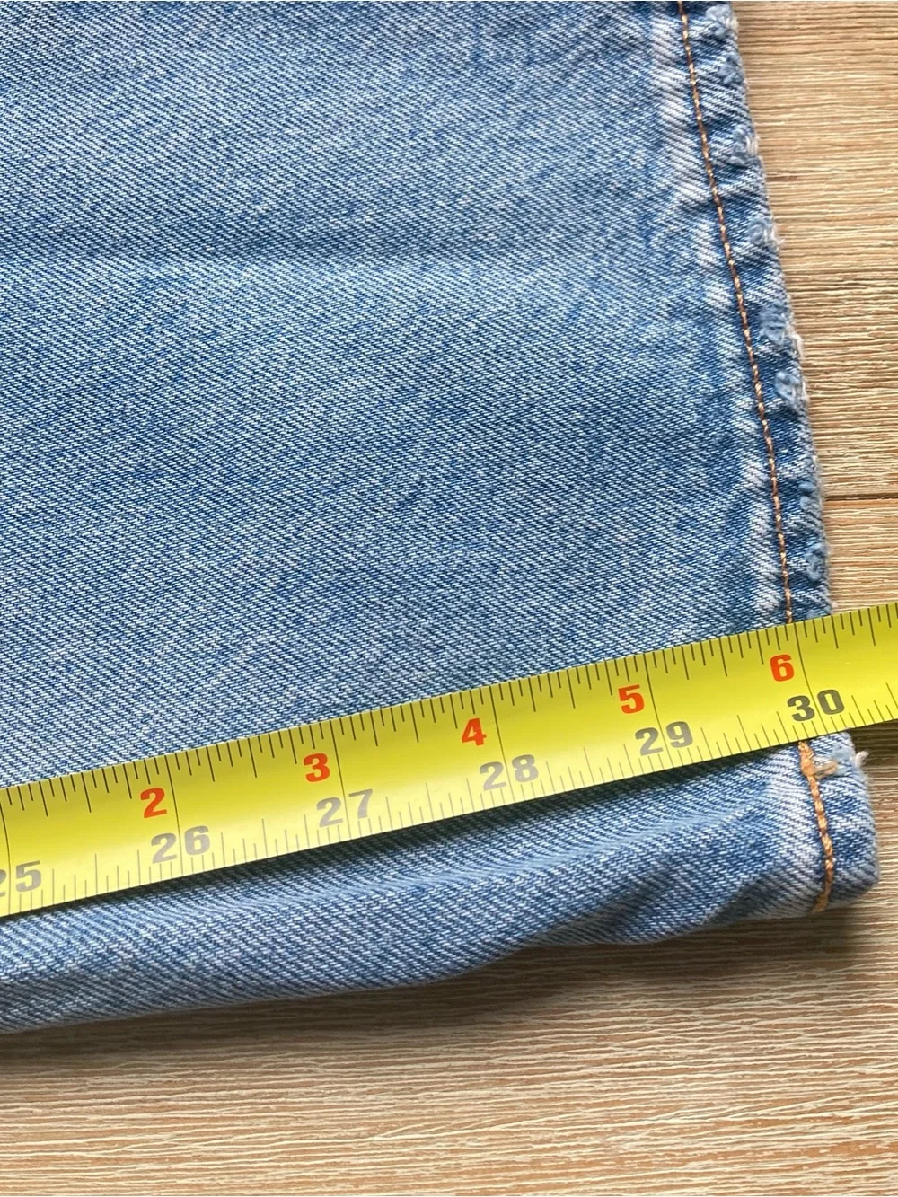 Levi’s Premium 501 ’93 Straight Light Wash Button Fly Jeans W34 L30 Men